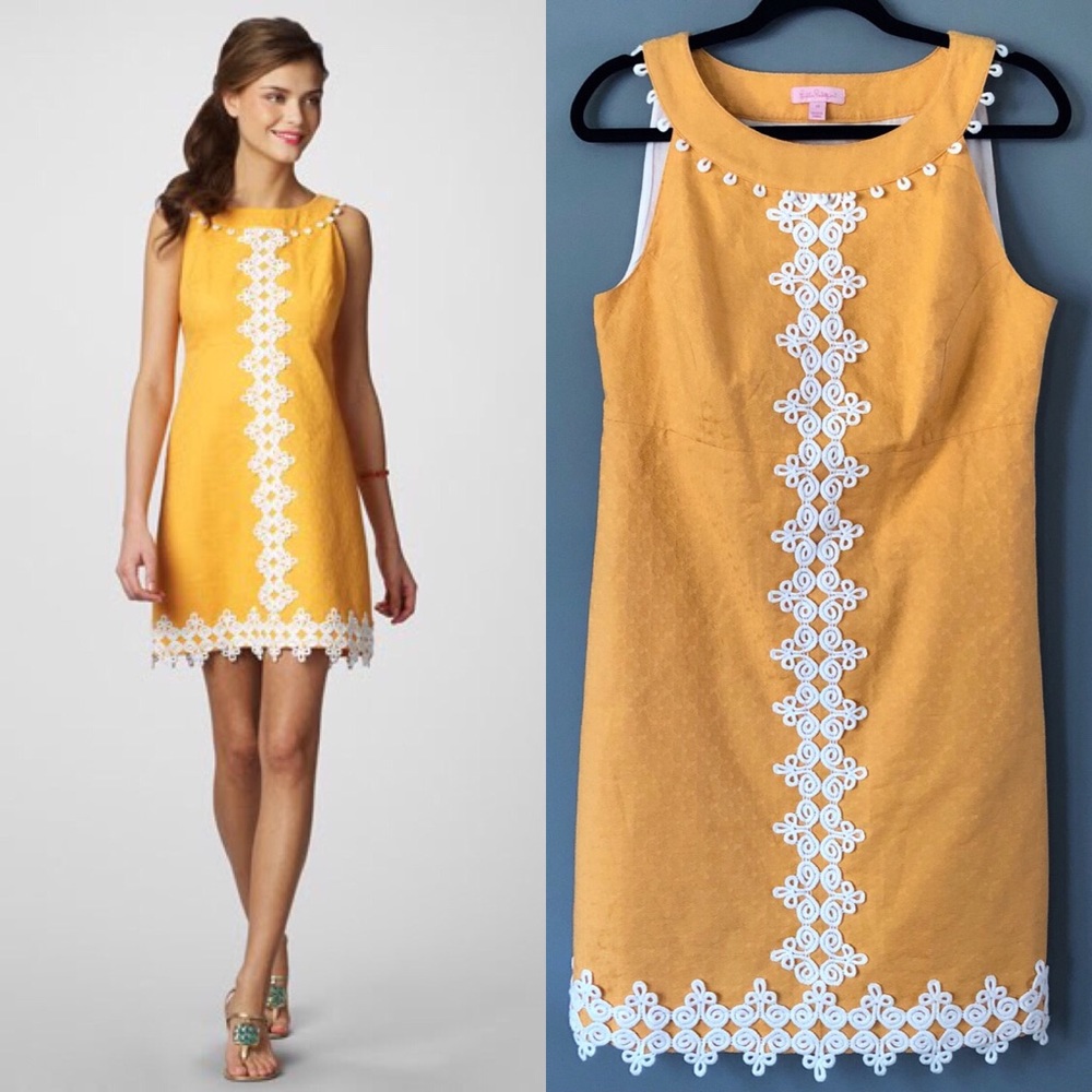Lilly Pulitzer Yellow Mini Dress Vibrant and Stylish